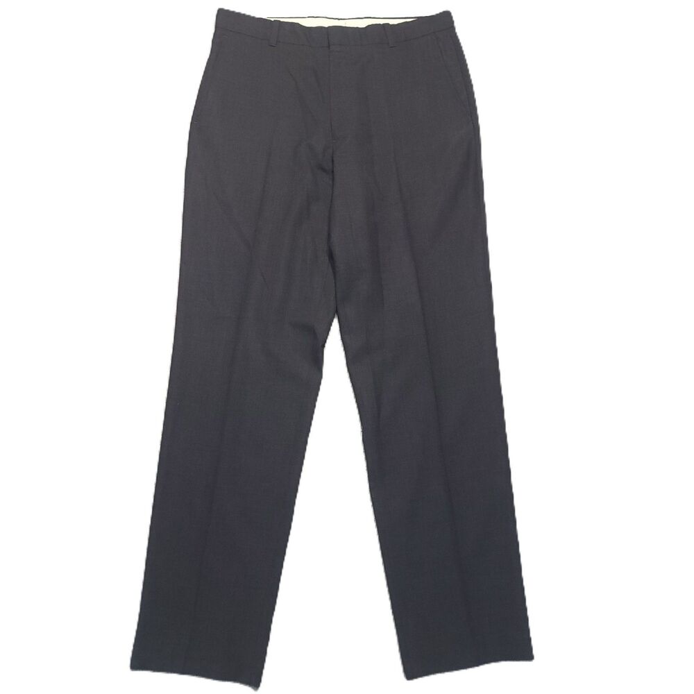 LL Bean Classic Fit Dress Pants Mens 34x34 Stretch Black